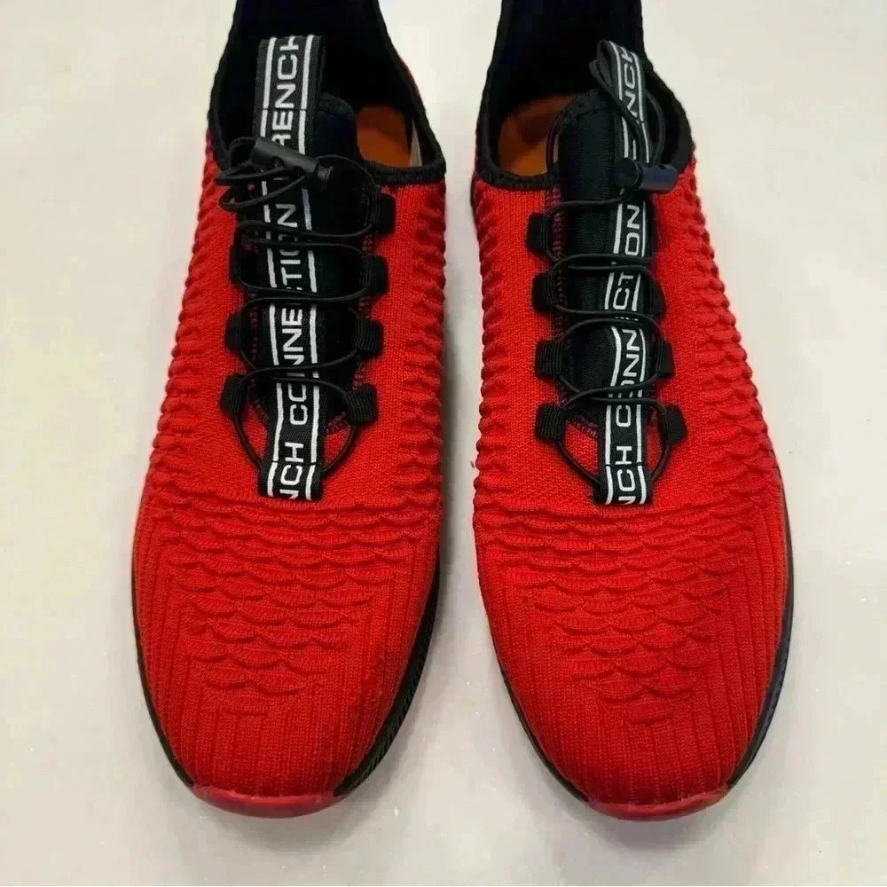 French Connection men’s Cannes sneakers. Red & black size 10 - Picture 8 of 12